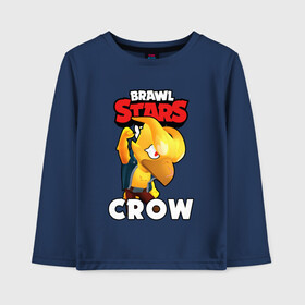 Детский лонгслив хлопок с принтом BRAWL STARS CROW PHOENIX в Новосибирске, 100% хлопок | круглый вырез горловины, полуприлегающий силуэт, длина до линии бедер | 8 bit | 8 бит | bibi | brawl stars | crow | el brown | leon | leon shark | max | mr.p | phoenix | sally leon | shark | sprout | stars | virus | werewolf | акула | биби | вирус | ворон | леон | оборотень | пингвин