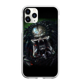 Чехол для iPhone 11 Pro матовый с принтом PREDATOR в Новосибирске, Силикон |  | aliens | avp | black | cinema | predator | кино | фильм хищник | фильмы | хищник | чёрный | чужой