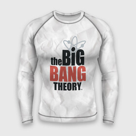 Мужской рашгард 3D с принтом Big Bang Theory logo в Новосибирске,  |  | big bang theory | howard wolowitz | leonard hofstadter | penny | raj | sheldon cooper | stuart bloom | vdgerir | воловитц | леонард хофстедер | пэнни | радж | раджешь кутрапалли | тбв | теория большого взрыва | чак лорри | шелдон | шэл