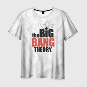 Мужская футболка 3D с принтом Big Bang Theory logo в Новосибирске, 100% полиэфир | прямой крой, круглый вырез горловины, длина до линии бедер | big bang theory | howard wolowitz | leonard hofstadter | penny | raj | sheldon cooper | stuart bloom | vdgerir | воловитц | леонард хофстедер | пэнни | радж | раджешь кутрапалли | тбв | теория большого взрыва | чак лорри | шелдон | шэл