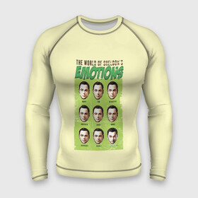 Мужской рашгард 3D с принтом SHELDON S  EMOTIONS в Новосибирске,  |  | big bang theory | howard wolowitz | leonard hofstadter | penny | raj | sheldon cooper | stuart bloom | vdgerir | воловитц | леонард хофстедер | пэнни | радж | раджешь кутрапалли | тбв | теория большого взрыва | чак лорри | шелдон | шэл