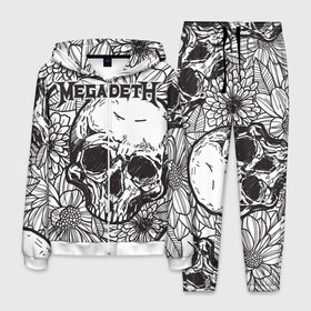 Мужской костюм 3D с принтом Megadeth в Новосибирске, 100% полиэстер | Манжеты и пояс оформлены тканевой резинкой, двухслойный капюшон со шнурком для регулировки, карманы спереди | countdown to extinction | бас | гитара | группа | дэйв мастейн | кико лоурейро | лос анджелес | метал | трэш | хард рок | хеви метал