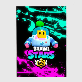 Постер с принтом BRAWL STARS (SPROUT) [24] в Новосибирске, 100% бумага
 | бумага, плотность 150 мг. Матовая, но за счет высокого коэффициента гладкости имеет небольшой блеск и дает на свету блики, но в отличии от глянцевой бумаги не покрыта лаком | 8 bit | android | brawl | brawl stars | clash | clash royale | game | leon | royale | sprout | stars | андроид | игра | кольт | леон | мобильные игры | спраут