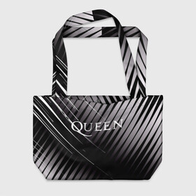 Пляжная сумка 3D с принтом Queen в Новосибирске, 100% полиэстер | застегивается на металлическую кнопку; внутренний карман застегивается на молнию. Стенки укреплены специальным мягким материалом, чтобы защитить содержимое от несильных ударов
 | 3d | queen | британская | группа | исполнитель | лого | логотип | музыканты | надпись | рок | эмблема