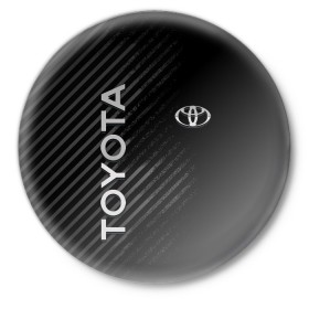 Значок с принтом Toyota в Новосибирске,  металл | круглая форма, металлическая застежка в виде булавки | 