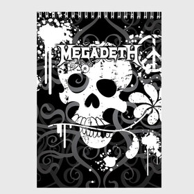 Скетчбук с принтом Megadeth в Новосибирске, 100% бумага
 | 48 листов, плотность листов — 100 г/м2, плотность картонной обложки — 250 г/м2. Листы скреплены сверху удобной пружинной спиралью | countdown to extinction | бас | гитара | группа | дэйв мастейн | кико лоурейро | лос анджелес | метал | трэш | хард рок | хеви метал