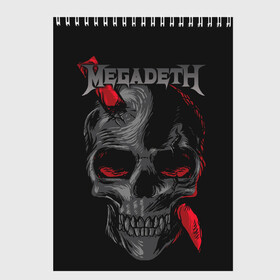 Скетчбук с принтом Megadeth в Новосибирске, 100% бумага
 | 48 листов, плотность листов — 100 г/м2, плотность картонной обложки — 250 г/м2. Листы скреплены сверху удобной пружинной спиралью | countdown to extinction | бас | гитара | группа | дэйв мастейн | кико лоурейро | лос анджелес | метал | трэш | хард рок | хеви метал