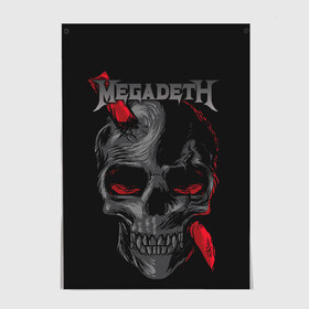 Постер с принтом Megadeth в Новосибирске, 100% бумага
 | бумага, плотность 150 мг. Матовая, но за счет высокого коэффициента гладкости имеет небольшой блеск и дает на свету блики, но в отличии от глянцевой бумаги не покрыта лаком | countdown to extinction | бас | гитара | группа | дэйв мастейн | кико лоурейро | лос анджелес | метал | трэш | хард рок | хеви метал