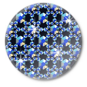Значок с принтом Бриллианты в Новосибирске,  металл | круглая форма, металлическая застежка в виде булавки | Тематика изображения на принте: 