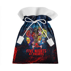 Подарочный 3D мешок с принтом Five Nights At Freddys в Новосибирске, 100% полиэстер | Размер: 29*39 см | Тематика изображения на принте: 5 ночей с фредди | five nights at freddys | fnaf | horror | nightmare | страшилки | ужасы | фнаф | фредди фазбер | хоррор