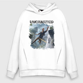 Мужское худи Oversize хлопок с принтом UNCHARTED в Новосибирске, френч-терри — 70% хлопок, 30% полиэстер. Мягкий теплый начес внутри —100% хлопок | боковые карманы, эластичные манжеты и нижняя кромка, капюшон на магнитной кнопке | Тематика изображения на принте: play | uncharted | uncharted 4 | дрейк | игры | не отмеченный на карте | неведомый | неизведанный | неизвестный | нейт | нейтан