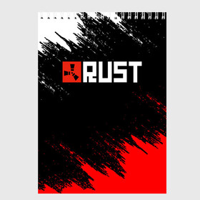 Скетчбук с принтом RUST в Новосибирске, 100% бумага
 | 48 листов, плотность листов — 100 г/м2, плотность картонной обложки — 250 г/м2. Листы скреплены сверху удобной пружинной спиралью | dayz | facepunch | rust | state of decay | survival | the forest | this war of mine | выживалка rust | раст