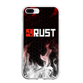 Чехол для iPhone 7Plus/8 Plus матовый с принтом RUST в Новосибирске, Силикон | Область печати: задняя сторона чехла, без боковых панелей | Тематика изображения на принте: dayz | facepunch | rust | state of decay | survival | the forest | this war of mine | выживалка rust | раст