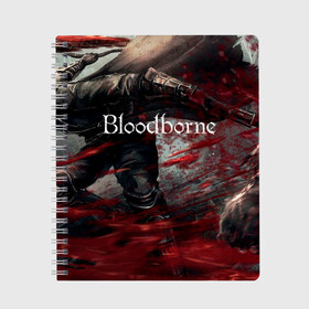 Тетрадь с принтом Bloodborne в Новосибирске, 100% бумага | 48 листов, плотность листов — 60 г/м2, плотность картонной обложки — 250 г/м2. Листы скреплены сбоку удобной пружинной спиралью. Уголки страниц и обложки скругленные. Цвет линий — светло-серый
 | bloodborne | bloodborne 2 | esport | game | playstation | бладборн | игра | киберспорт | киберспортсмен | порождение крови