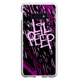 Чехол для Samsung S10E с принтом Lil Peep в Новосибирске, Силикон | Область печати: задняя сторона чехла, без боковых панелей | 3d | lil peep | lil prince | pink | зарубежная музыка | лил пип | маленький принц