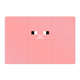 Магнитный плакат 3Х2 с принтом Minecraft Pig в Новосибирске, Полимерный материал с магнитным слоем | 6 деталей размером 9*9 см | minecarft | pig | roblocks | майнкрафт | роблокс | свинка | снинья