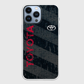 Чехол для iPhone 13 Pro Max с принтом TOYOTA | ТОЁТА в Новосибирске,  |  | 2020 | alphard | auto | camry | corolla | highlander | hilux | land cruiser 200 | prado | rav4 | sport | supra | toyota | tundra | авто | автомобиль | автомобильные | альфард | бренд | камри | марка | машины | спорт | тойота
