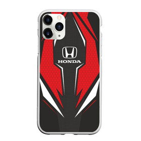 Чехол для iPhone 11 Pro Max матовый с принтом Honda Driver team Red в Новосибирске, Силикон |  | Тематика изображения на принте: driver | driver team | honda | honda team | racing | гонки | машины | тачки | хонда