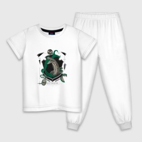 Детская пижама хлопок с принтом Гарри Поттер в Новосибирске, 100% хлопок |  брюки и футболка прямого кроя, без карманов, на брюках мягкая резинка на поясе и по низу штанин
 | fantasy | gryffindor | harry potter | vdsvar | warner bros. | гарри поттер | фэнтэзи