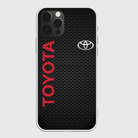 Чехол для iPhone 12 Pro Max с принтом TOYOTA | ТОЙОТА (Z) в Новосибирске, Силикон |  | 2020 | alphard | auto | camry | corolla | highlander | hilux | land cruiser 200 | prado | rav4 | sport | supra | toyota | tundra | авто | автомобиль | автомобильные | альфард | бренд | камри | марка | машины | спорт | тойота