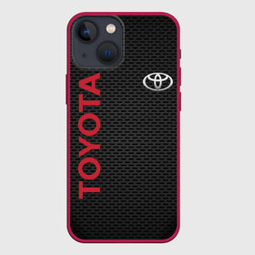 Чехол для iPhone 13 mini с принтом TOYOTA | ТОЙОТА (Z) в Новосибирске,  |  | 2020 | alphard | auto | camry | corolla | highlander | hilux | land cruiser 200 | prado | rav4 | sport | supra | toyota | tundra | авто | автомобиль | автомобильные | альфард | бренд | камри | марка | машины | спорт | тойота