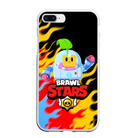 Чехол для iPhone 7Plus/8 Plus матовый с принтом BRAWL STARS SPROUT в Новосибирске, Силикон | Область печати: задняя сторона чехла, без боковых панелей | 8 bit | brawl stars | brawl stars sprout | crow | leon shark | max | mr.p | sally leon | shark | sprout | tara | werewolf leon | берли | бравл старс | ворон | макс | оборотень | спроут | тара