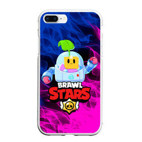 Чехол для iPhone 7Plus/8 Plus матовый с принтом BRAWL STARS SPROUT в Новосибирске, Силикон | Область печати: задняя сторона чехла, без боковых панелей | 