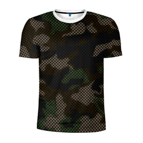 Мужская футболка 3D спортивная с принтом КАМУФЛЯЖ в Новосибирске, 100% полиэстер с улучшенными характеристиками | приталенный силуэт, круглая горловина, широкие плечи, сужается к линии бедра | camouflage | армия | военная форма | военный | вооружение | вооруженные силы | защита | защитный цвет | камуфляж | маскировка | солдат | униформа | форма