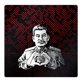 Магнитный плакат 3Х3 с принтом Сталин (Oko) в Новосибирске, Полимерный материал с магнитным слоем | 9 деталей размером 9*9 см | 1 | 9 | oko | великая | винтаж | винтажный | вождь | день | джугашвили | иосиф | лайк | личность | любимка | май | марка | марки | мая | око | победа | портрет | прикольная | прикольный | р | ретро | руки | с