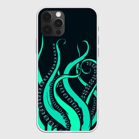 Чехол для iPhone 12 Pro Max с принтом Щупальца осьминога в Новосибирске, Силикон |  | Тематика изображения на принте: бирюза | вода | волны | животные | зверь | лапы | монстр | море | морской | неоновый | океан | осьминог | природа | пузыри | рисунок | рыба | рыбалка | узор | щупальца | яркий