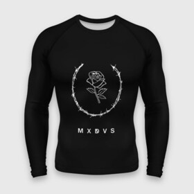 Мужской рашгард 3D с принтом MXDVS в Новосибирске,  |  | +32 | 32 | logo | mxdvs | бренд | бренд mxdvs | бренловые картинки | лого | лого mxdvs | логотип | логотип mxdvs | мхдвс | прикольные картинки | роза | шипы
