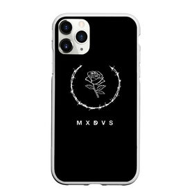 Чехол для iPhone 11 Pro Max матовый с принтом MXDVS в Новосибирске, Силикон |  | +32 | 32 | logo | mxdvs | бренд | бренд mxdvs | бренловые картинки | лого | лого mxdvs | логотип | логотип mxdvs | мхдвс | прикольные картинки | роза | шипы