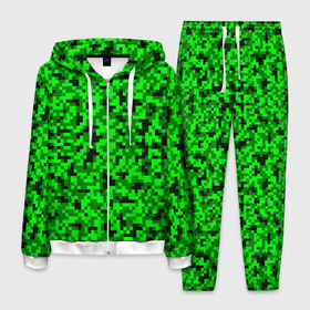 Мужской костюм 3D с принтом КАМУФЛЯЖ GREEN в Новосибирске, 100% полиэстер | Манжеты и пояс оформлены тканевой резинкой, двухслойный капюшон со шнурком для регулировки, карманы спереди | camouflage | армия | военная форма | военный | вооружение | вооруженные силы | защита | защитный цвет | зеленый | камуфляж | маскировка | салатовый | солдат | униформа | форма | хаки