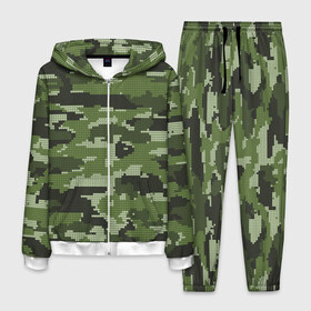 Мужской костюм 3D с принтом ВЯЗАННЫЙ КАМУФЛЯЖ в Новосибирске, 100% полиэстер | Манжеты и пояс оформлены тканевой резинкой, двухслойный капюшон со шнурком для регулировки, карманы спереди | camouflage | армия | военная форма | военный | вооружение | вооруженные силы | вязанный | защита | защитный цвет | зеленый | камуфляж | коричневый | маскировка | солдат | униформа | форма | хаки