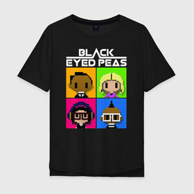 Мужская футболка хлопок Oversize с принтом BEP в Новосибирске, 100% хлопок | свободный крой, круглый ворот, “спинка” длиннее передней части | apl de ap | bep | black eyed peas | taboo | the black eyed peas | will i am | данс поп | поп | хип хоп