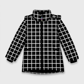 Зимняя куртка для девочек 3D с принтом Клечатая в Новосибирске, ткань верха — 100% полиэстер; подклад — 100% полиэстер, утеплитель — 100% полиэстер. | длина ниже бедра, удлиненная спинка, воротник стойка и отстегивающийся капюшон. Есть боковые карманы с листочкой на кнопках, утяжки по низу изделия и внутренний карман на молнии. 

Предусмотрены светоотражающий принт на спинке, радужный светоотражающий элемент на пуллере молнии и на резинке для утяжки. | в клетку | в клеточку | джентельмены | классика | классические | классические в клеточку | клетка | клетчатые | красная клетка | фильм джентельмены | шотландка | шотландская клетка