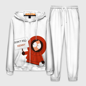 Мужской костюм 3D с принтом Kenny McCormick в Новосибирске, 100% полиэстер | Манжеты и пояс оформлены тканевой резинкой, двухслойный капюшон со шнурком для регулировки, карманы спереди | south park | южный парк