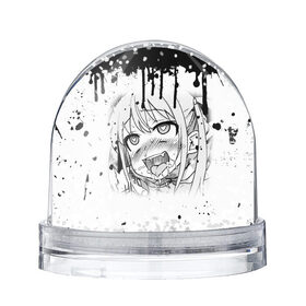 Снежный шар с принтом AHEGAO в Новосибирске, Пластик | Изображение внутри шара печатается на глянцевой фотобумаге с двух сторон | ahegao | аниме | ахегао | ахэгао | мульт | мультфильм | сенпай | сэмпай
