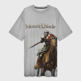 Платье-футболка 3D с принтом Mount and Blade в Новосибирске,  |  | mount  blade | mount  blade 2 | mount and blade | mount and blade 2 | mount blade | mount blade 2 | mount blade 2 bannerlord | маунт блейд | маунт и блейд | мо | моунт блейд | моунт и блейд