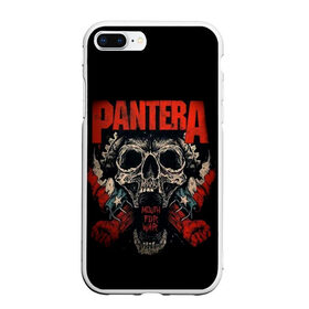 Чехол для iPhone 7Plus/8 Plus матовый с принтом Pantera в Новосибирске, Силикон | Область печати: задняя сторона чехла, без боковых панелей | Тематика изображения на принте: pantera | американская метал группа | грув метал | группа | музыка | пантера | рок | рок группа