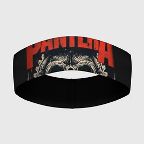 Повязка на голову 3D с принтом Pantera. в Новосибирске,  |  | pantera | американская метал группа | грув метал | группа | музыка | пантера | рок | рок группа