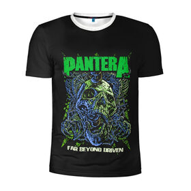 Мужская футболка 3D спортивная с принтом PANTERA в Новосибирске, 100% полиэстер с улучшенными характеристиками | приталенный силуэт, круглая горловина, широкие плечи, сужается к линии бедра | Тематика изображения на принте: 1980 | 1990 | 80 | 80 е | 90 | cowboys | hell | metal | music | pantera | panther | retro | rock | метал | музыка | пантера | ретро | рок