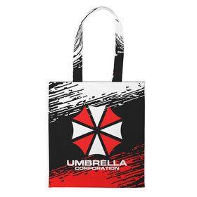 Шоппер 3D с принтом Umbrella Corporation. в Новосибирске, 100% полиэстер | Плотность: 200 г/м2; Размер: 34×35 см; Высота лямок: 30 см | resident evil | umbrella corporation | амбрелла | амбрелла корпорейшн | вирус | вымышленная военная и фармацевтическая корпорация | игра | умбрелла