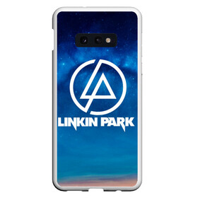 Чехол для Samsung S10E с принтом Linkin Park в Новосибирске, Силикон | Область печати: задняя сторона чехла, без боковых панелей | chester bennington | linkin park | rock | space | группа | космос | линкин парк | логотип | музыка | рок | рок н ролл | честер беннингтон | эмблема