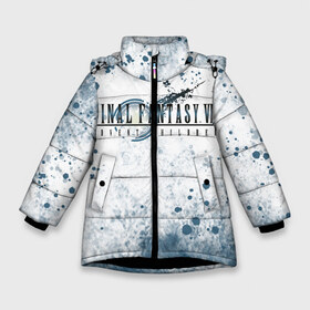 Зимняя куртка для девочек 3D с принтом Final Fantasy VII Remake в Новосибирске, ткань верха — 100% полиэстер; подклад — 100% полиэстер, утеплитель — 100% полиэстер. | длина ниже бедра, удлиненная спинка, воротник стойка и отстегивающийся капюшон. Есть боковые карманы с листочкой на кнопках, утяжки по низу изделия и внутренний карман на молнии. 

Предусмотрены светоотражающий принт на спинке, радужный светоотражающий элемент на пуллере молнии и на резинке для утяжки. | Тематика изображения на принте: anime | final fantasy | final fantasy remake | final fantasy vii | final fantasy vii remake | айрис | аниме | анимэ | клауд страйф | файнару фантадзи | шинра