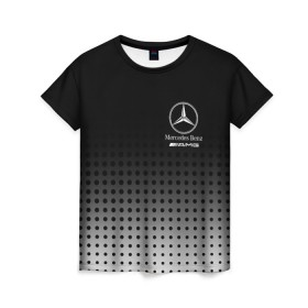 Женская футболка 3D с принтом Mercedes-Benz в Новосибирске, 100% полиэфир ( синтетическое хлопкоподобное полотно) | прямой крой, круглый вырез горловины, длина до линии бедер | amg | mercedes | mercedes значок | mercedes лого | mercedes марка | амг | бенц | лого автомобиля | логотип мерседес | мерин | мерс | мерседес | мерседес бенз | мерседес лого | мерседес эмблема
