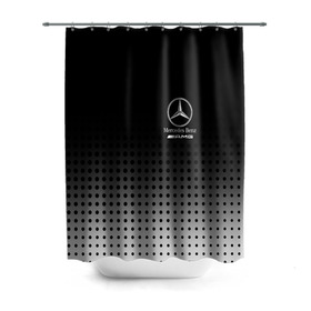 Штора 3D для ванной с принтом Mercedes-Benz в Новосибирске, 100% полиэстер | плотность материала — 100 г/м2. Стандартный размер — 146 см х 180 см. По верхнему краю — пластиковые люверсы для креплений. В комплекте 10 пластиковых колец | amg | mercedes | mercedes значок | mercedes лого | mercedes марка | амг | бенц | лого автомобиля | логотип мерседес | мерин | мерс | мерседес | мерседес бенз | мерседес лого | мерседес эмблема
