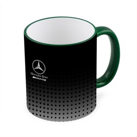 Кружка с принтом Mercedes-Benz в Новосибирске, керамика | ёмкость 330 мл | amg | mercedes | mercedes значок | mercedes лого | mercedes марка | амг | бенц | лого автомобиля | логотип мерседес | мерин | мерс | мерседес | мерседес бенз | мерседес лого | мерседес эмблема