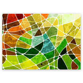 Поздравительная открытка с принтом Мозаика в Новосибирске, 100% бумага | плотность бумаги 280 г/м2, матовая, на обратной стороне линовка и место для марки
 | бирюзовый | зелёный | мозаика | синий | стекло