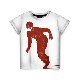 Детская футболка 3D с принтом The Flash в Новосибирске, 100% гипоаллергенный полиэфир | прямой крой, круглый вырез горловины, длина до линии бедер, чуть спущенное плечо, ткань немного тянется | barry allen | the flash | vdzabma | барри аллен | флэш